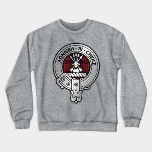 Clan Cameron Crest & Lochiel Tartan Crewneck Sweatshirt